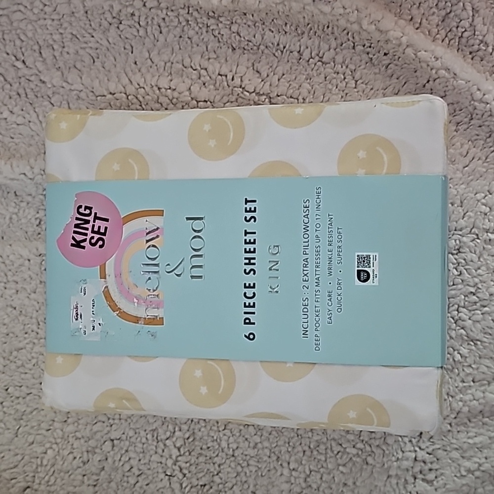 Mellow & mod king sheet set
